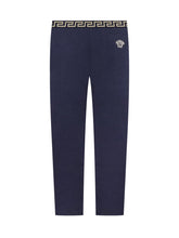 VERSACE KIDS - Pantaloni Aderenti con Elastico in Vita - Blu - LIDIASHOPPING® - Official Website