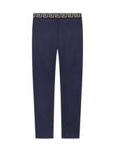 VERSACE KIDS - Pantaloni Aderenti con Elastico in Vita - Blu - LIDIASHOPPING® - Official Website