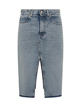 STELLA MCCARTNEY - Gonna Midi Vintage - Blu - LIDIASHOPPING® - Official Website