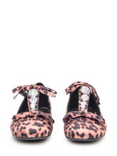 JEFFREY CAMPBELL - Leopard Satin Ballerina - Brown - LIDIASHOPPING® - Official Website