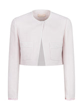 ELISABETTA FRANCHI KIDS - Giacca Rosa in Tweed con Tasche Frontali - Rosa - LIDIASHOPPING® - Official Website