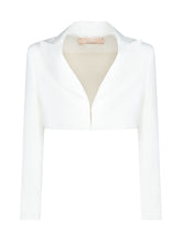 ELISABETTA FRANCHI KIDS - Coprispalle bianco con scollo a V - Bianco | Lidia Shopping | Official Website