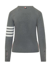 THOM BROWNE - Milano Stitch Pullover With Four Bars - Grey - LIDIASHOPPING® - Official Website