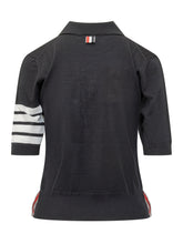 THOM BROWNE - Polo Relaxed Fit Con Quattro Bande - Blu | Lidia Shopping | Official Website
