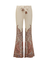 ZIMMERMANN - Pantaloni Zimmerman - Beige - LIDIASHOPPING® - Official Website