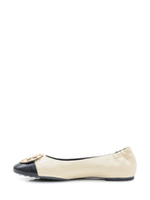 TORY BURCH - Ballerine Tory Burch Con Logo in Metallo - Beige | Lidia Shopping | Official Website