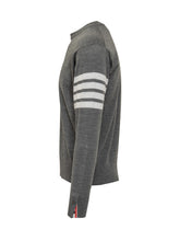 THOM BROWNE - Girocollo Thom Browne - Grigio - LIDIASHOPPING® - Official Website