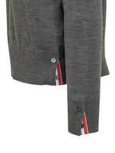THOM BROWNE - Girocollo Thom Browne - Grigio - LIDIASHOPPING® - Official Website