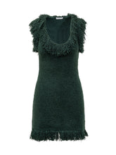 FERRAGAMO - Abito Verde con Frange Ferragamo - Verde - LIDIASHOPPING® - Official Website