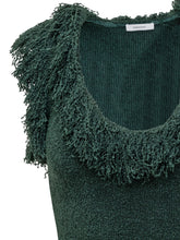FERRAGAMO - Abito Verde con Frange Ferragamo - Verde - LIDIASHOPPING® - Official Website