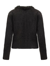 FERRAGAMO - Cardigan Nero con Frange Ferragamo - Nero - LIDIASHOPPING® - Official Website