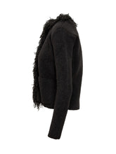 FERRAGAMO - Cardigan Nero con Frange Ferragamo - Nero - LIDIASHOPPING® - Official Website