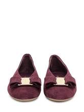 FERRAGAMO - Ferragamo Suede Ballerinas - Purple - LIDIASHOPPING® - Official Website