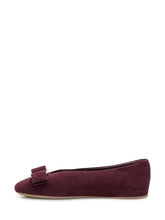 FERRAGAMO - Ferragamo Suede Ballerinas - Purple - LIDIASHOPPING® - Official Website