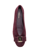 FERRAGAMO - Ferragamo Suede Ballerinas - Purple - LIDIASHOPPING® - Official Website