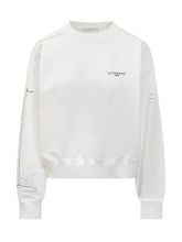 GIVENCHY - Felpa bianca Givenchy con logo - Bianco - LIDIASHOPPING® - Official Website