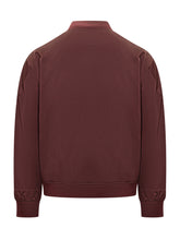 GIVENCHY - Bomber Bordeaux con Logo Ricamato Givenchy - Rosso | Lidia Shopping ® | Official Website