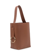 VICTORIA BECKHAM - Victoria Beckham Dia Brown Leather Bucket Bag - Brown - LIDIASHOPPING® - Official Website