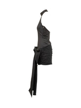ROTATE - Satin Bow Dress - Black | Lidia Shopping | Official Website