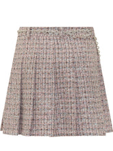SELF-PORTRAIT - Self-Portrait Tweed Mini Skirt - Pink - LIDIASHOPPING® - Official Website