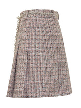 SELF-PORTRAIT - Self-Portrait Tweed Mini Skirt - Pink - LIDIASHOPPING® - Official Website