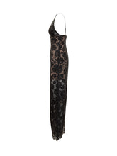SELF-PORTRAIT - Self-Portrait Abito Lungo in Pizzo Nero - Nero - LIDIASHOPPING® - Official Website