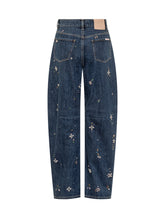 SELF-PORTRAIT - Self-Portrait Jeans Ricamati con Perline - Blu - LIDIASHOPPING® - Official Website