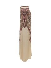 ETRO - Etro Pantaloni Palazzo in Seta con Stampa Paisley - Beige | Lidia Shopping | Official Website
