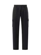 ETRO - Etro Pantaloni Cargo Neri in Lana Uomo - Nero | Lidia Shopping | Official Website