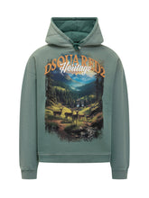 DSQUARED2 - Dsquared2 Felpa Verde con Cappuccio e Stampa Heritage - Verde | Lidia Shopping | Official Website