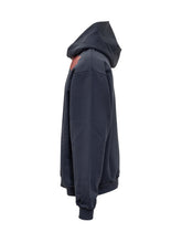 MARNI - Hoodie with Red Logo by Marni - Blue - LIDIASHOPPING® - Official Website