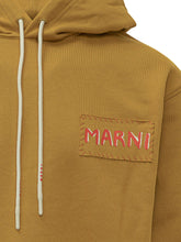 MARNI - Hoodie with Logo Patch by Marni - Yellow | Lidia Shopping | Official Website