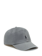 POLO RALPH LAUREN - Polo Ralph Lauren Cappellino con Logo Ricamato - Grigio | Lidia Shopping ® | Official Website