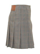 MSGM - MSGM Pleated Checked Skirt - Black - LIDIASHOPPING® - Official Website