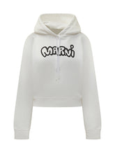 MARNI - Felpa con Cappuccio Marni Logo Bianco - Bianco - LIDIASHOPPING® - Official Website