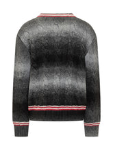 GCDS - GCDS Cable Knit V-Neck Sweater - Grey - LIDIASHOPPING® - Official Website