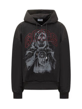 GCDS - GCDS Skull Print Hoodie - Black - LIDIASHOPPING® - Official Website