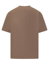 GCDS - GCDS Cotton Logo T-Shirt - Brown - LIDIASHOPPING® - Official Website