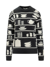 J.W. ANDERSON - JW Anderson Sweater with Motif - Black - LIDIASHOPPING® - Official Website