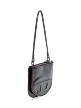 DIESEL - Diesel 1DR Twin Black Patent Shoulder Bag - Black - LIDIASHOPPING® - Official Website