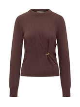 ISABEL MARANT - Isabel Marant Maglia Marrone con Dettaglio Laterale - Rosso - LIDIASHOPPING® - Official Website