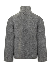 J.W. ANDERSON - Maglione Grigio con Tasca in Pelle J.W Anderson - Grigio - LIDIASHOPPING® - Official Website