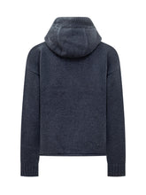J.W. ANDERSON - Hooded Zip Sweatshirt with Logo by J.W Anderson - Blue | Lidia Shopping ® | Official Website