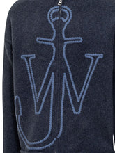 J.W. ANDERSON - Hooded Zip Sweatshirt with Logo by J.W Anderson - Blue | Lidia Shopping ® | Official Website