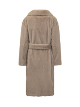 HERNO - Herno Faux Fur Coat with Belt - Beige | Lidia Shopping ® | Official Website