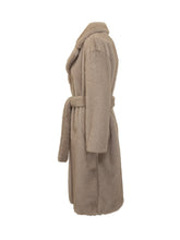 HERNO - Herno Faux Fur Coat with Belt - Beige | Lidia Shopping ® | Official Website