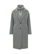 HERNO - Herno Cappotto Grigio con Gilet Imbottito Interno - Blu - LIDIASHOPPING® - Official Website