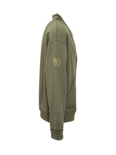 KENZO - Kenzo Cardigan in Cotone con Ricamo Logo - Verde - LIDIASHOPPING® - Official Website