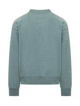KENZO - Kenzo Felpa in Cotone con Logo Ricamato - Blu | Lidia Shopping ® | Official Website