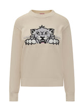 KENZO - Kenzo Maglione Beige con Ricamo Tigre - Bianco - LIDIASHOPPING® - Official Website